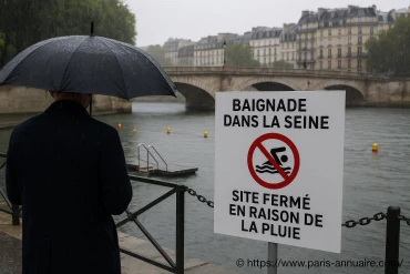 Baignade dans la Seine Ă Paris : fermeture des trois sites en raison des fortes pluies