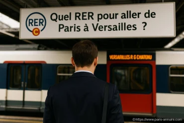 Quel RER prendre pour aller de Paris à Versailles ?
