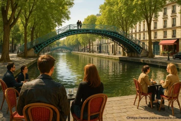 Le canal Saint-Martin entre ponts romantiques et cafés branchés