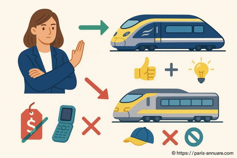 Illustration choix entre deux trains modernes