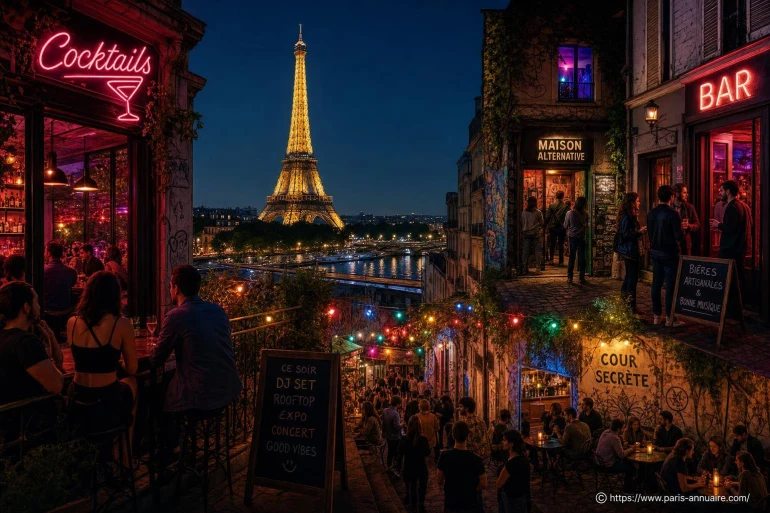 Les plaisirs de la vie nocturne à Paris : bars, soirées alternatives et lieux insolites