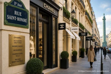 Rue Saint-Honoré : mode de luxe et marques confidentielles