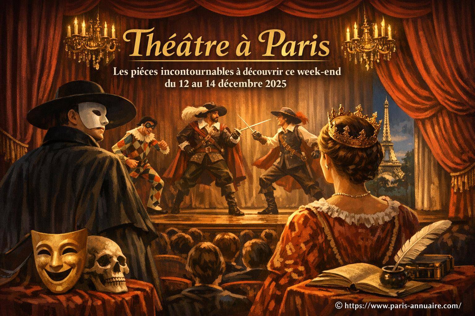 Théâtre à Paris : les pièces incontournables à voir du 12 au 14 décembre 2025